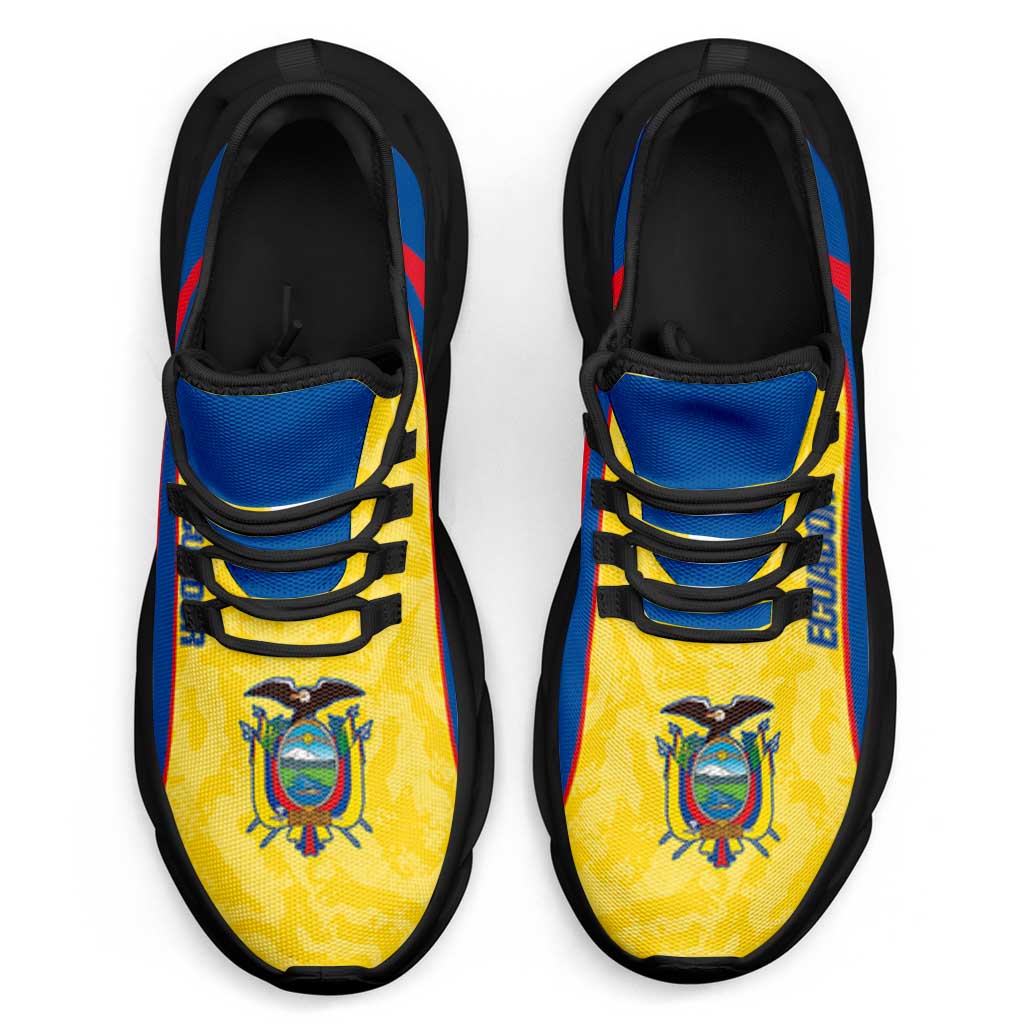 Ecuador 2026 Football Clunky Sneakers La Tri Grunge Curve Stylized - Wonder Print Shop