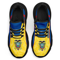 Ecuador 2026 Football Clunky Sneakers La Tri Grunge Curve Stylized - Wonder Print Shop
