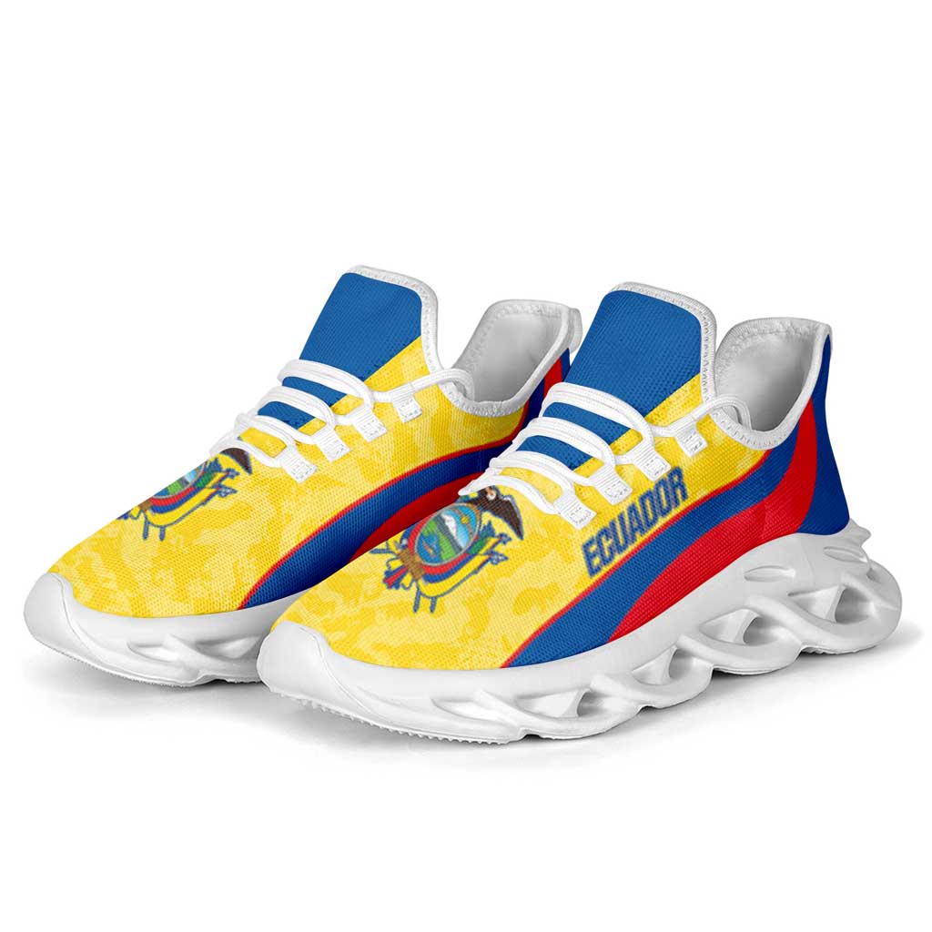 Ecuador 2026 Football Clunky Sneakers La Tri Grunge Curve Stylized - Wonder Print Shop
