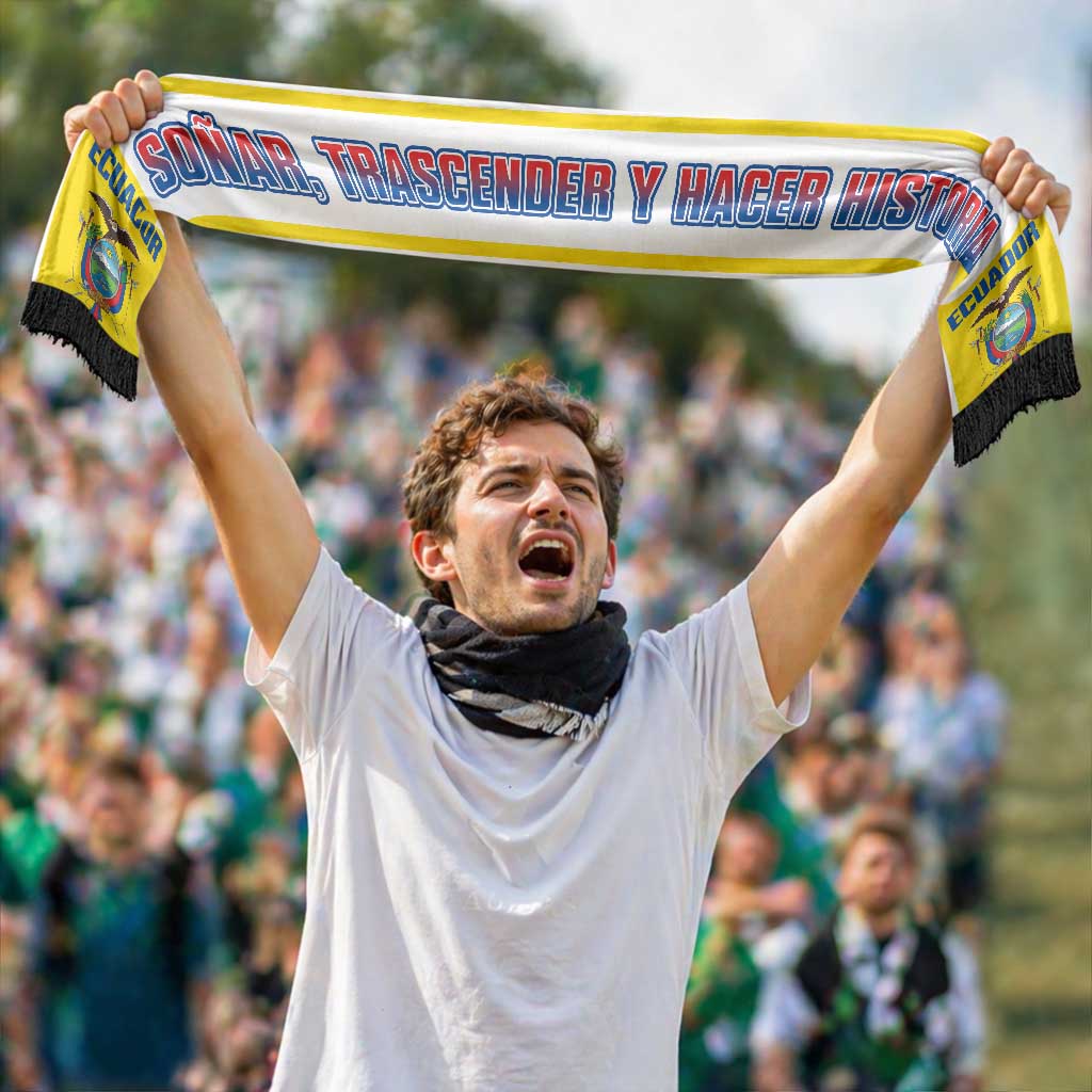 Ecuador 2026 Football Personalized Soccer Scarf Vamos La Tri