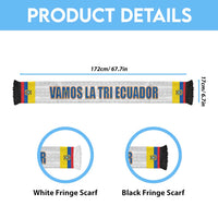 Ecuador 2026 Football Soccer Scarf Vamos La Tri