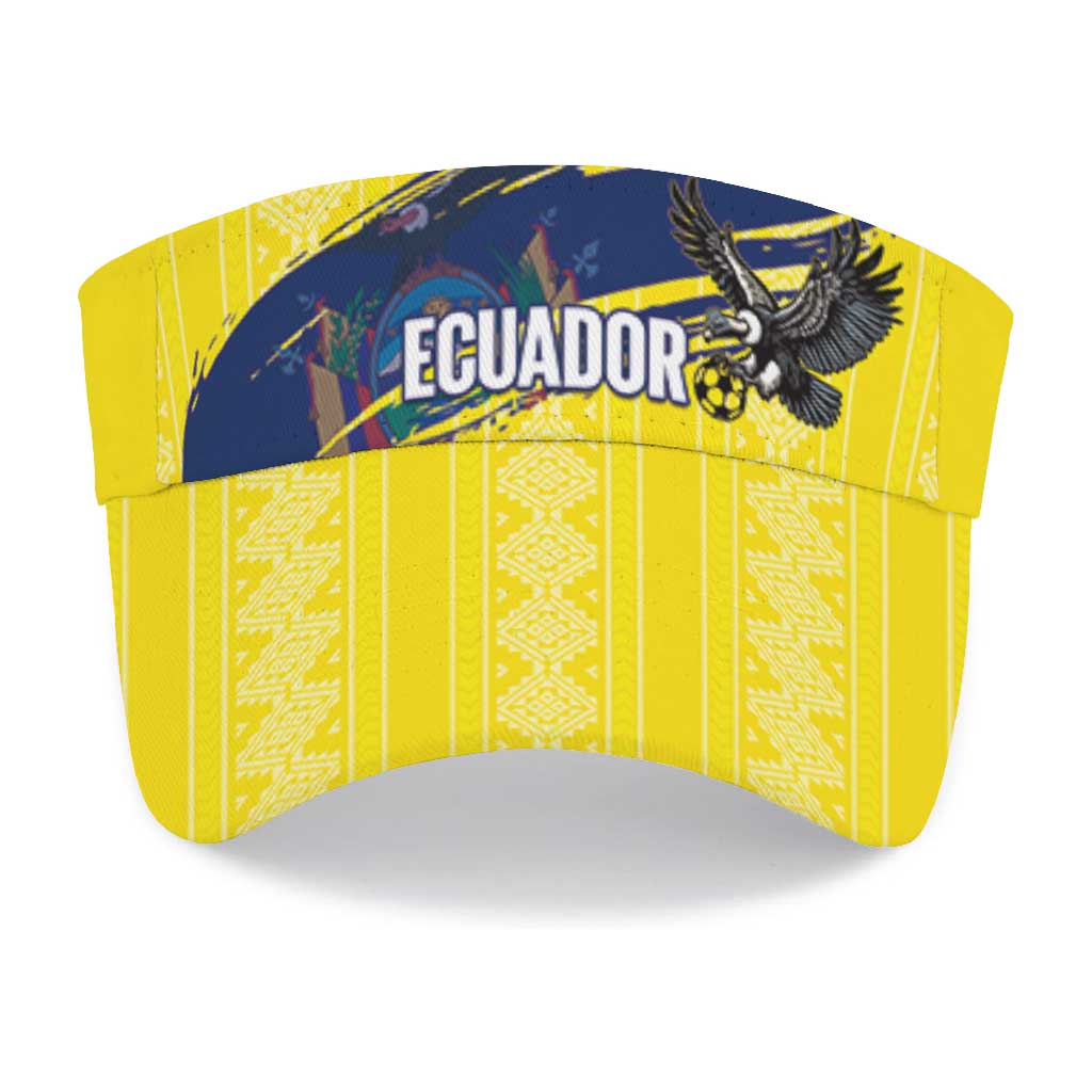 Ecuador 2026 Football Sun Visor Cap Vamos La Tri
