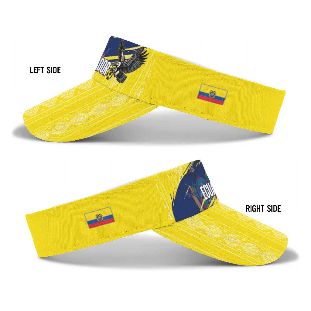Ecuador 2026 Football Sun Visor Cap Vamos La Tri