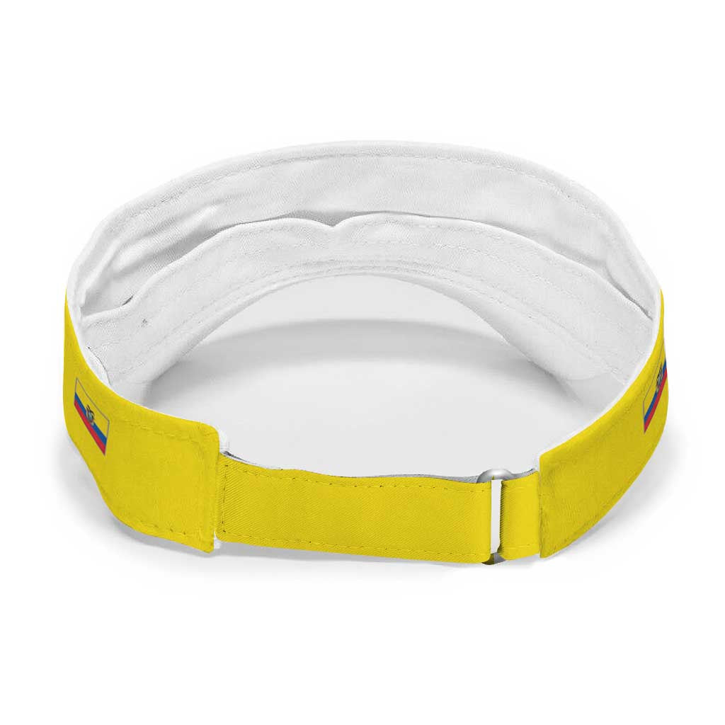 Ecuador 2026 Football Sun Visor Cap Vamos La Tri