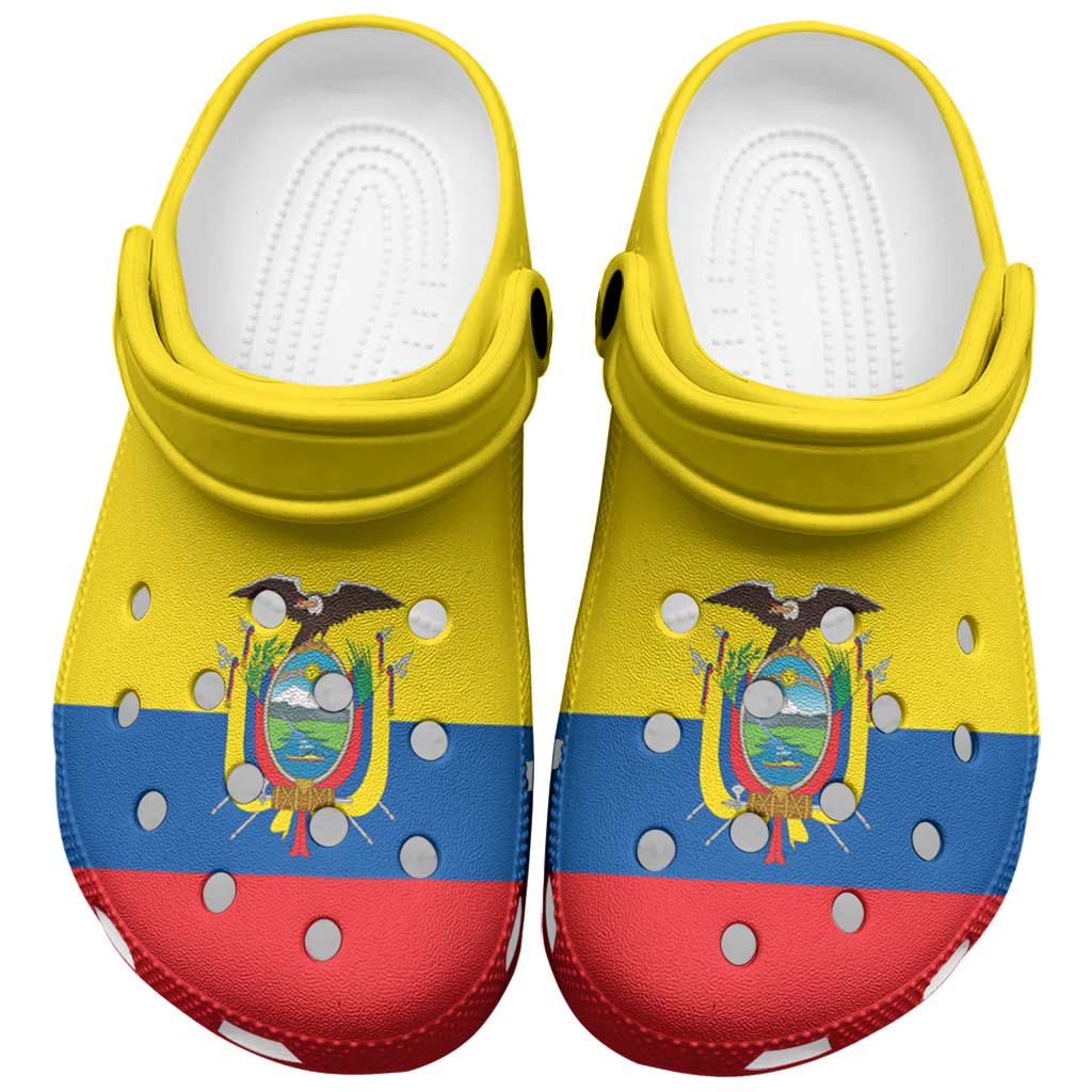 Ecuador Clogs Shoes Heritage Palette Flag-Inspired - Wonder Print Shop