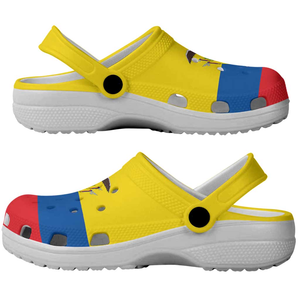 Ecuador Clogs Shoes Heritage Palette Flag-Inspired - Wonder Print Shop