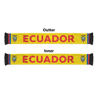 Ecuador Football 2026 Soccer Scarf Flag Style