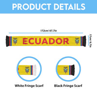 Ecuador Football 2026 Soccer Scarf Flag Style