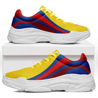 Ecuador Football Chunky Sneakers Flag-Inspired Curve Style