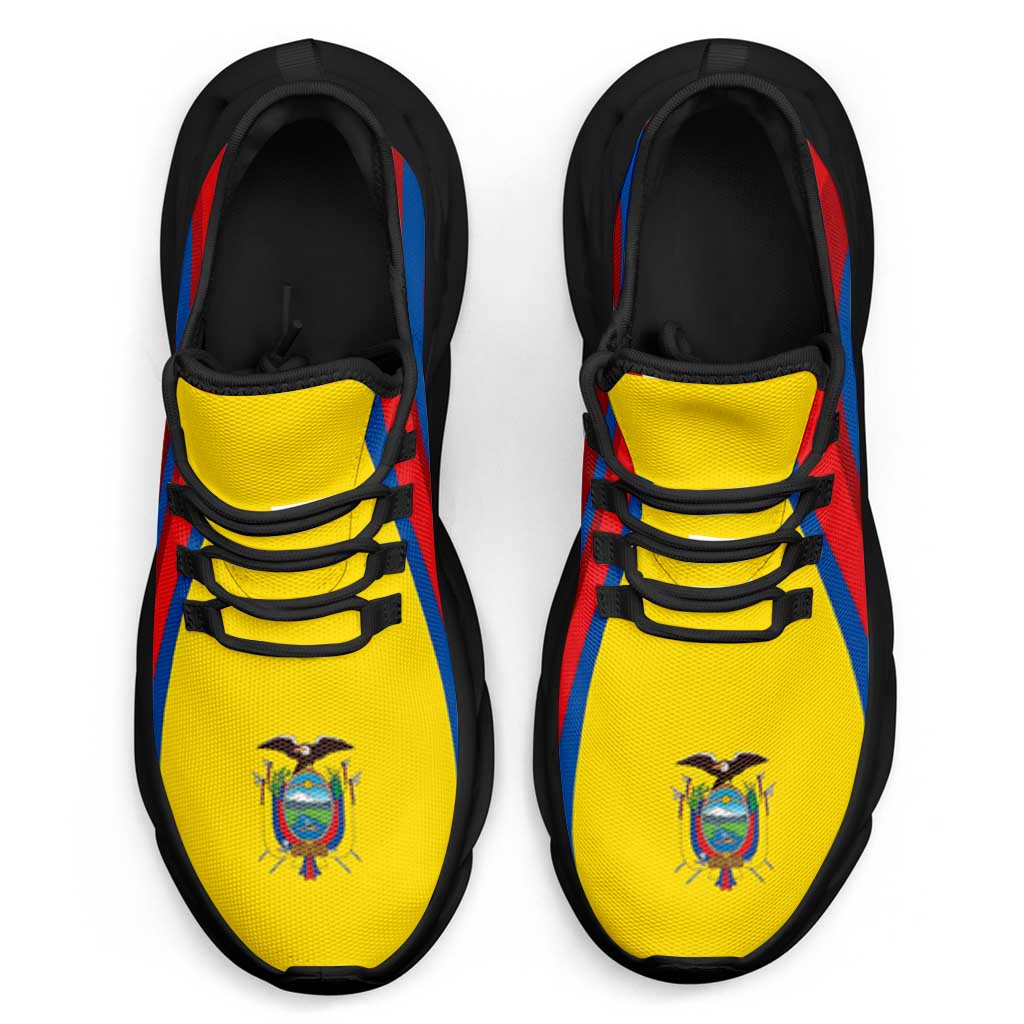 Ecuador Football Clunky Sneakers Flag-Inspired Curve Style