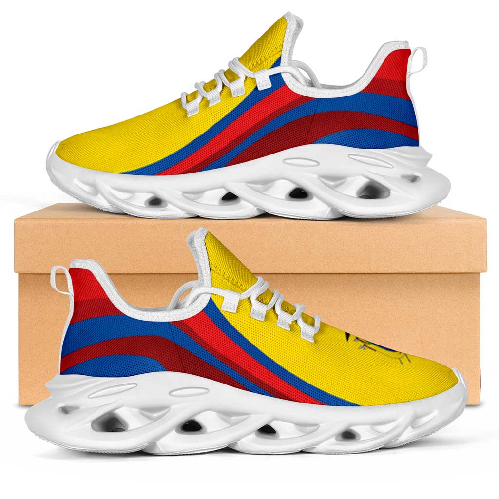 Ecuador Football Clunky Sneakers Flag-Inspired Curve Style