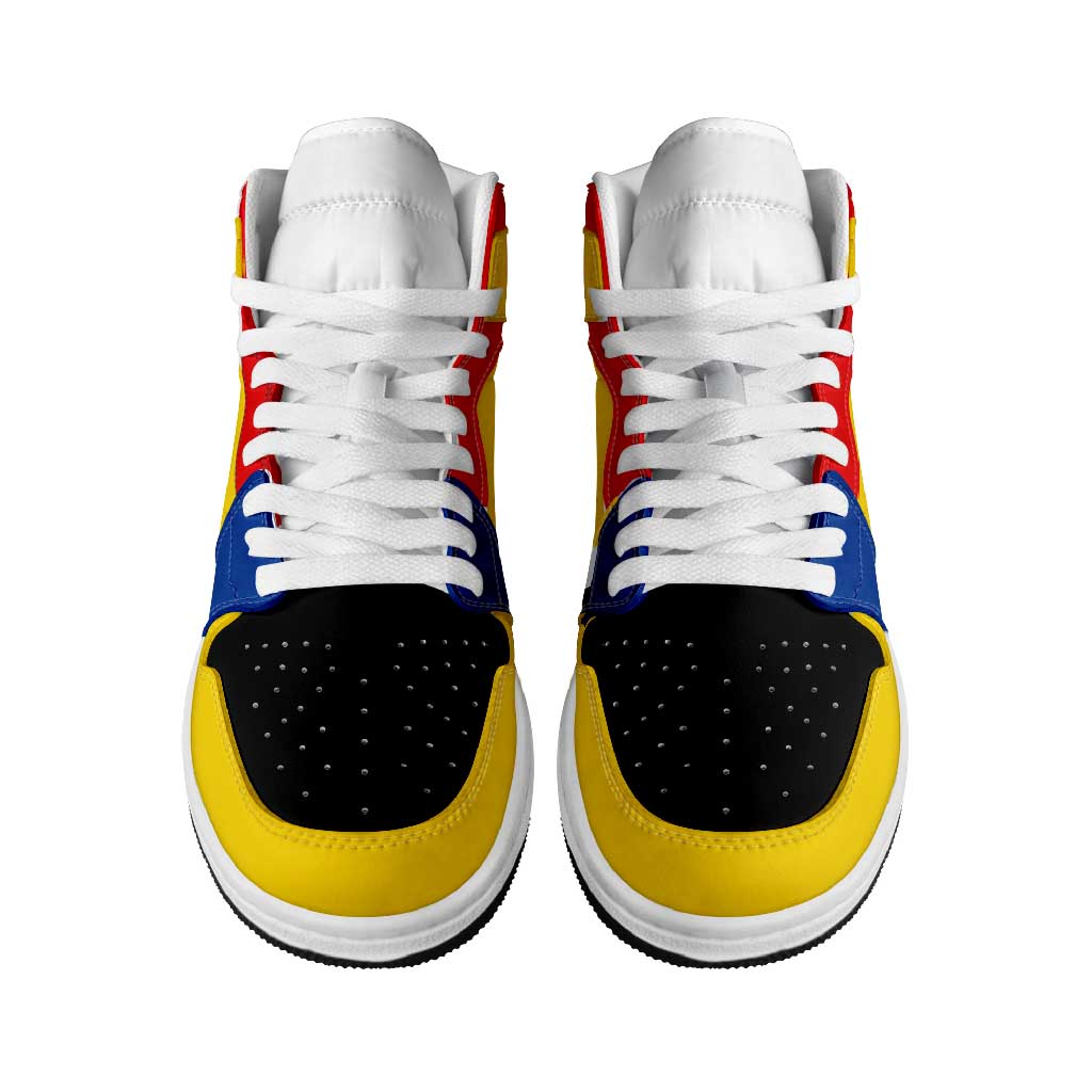 Ecuador High Sneakers AJ1 Classic National Flag Style - Wonder Print Shop