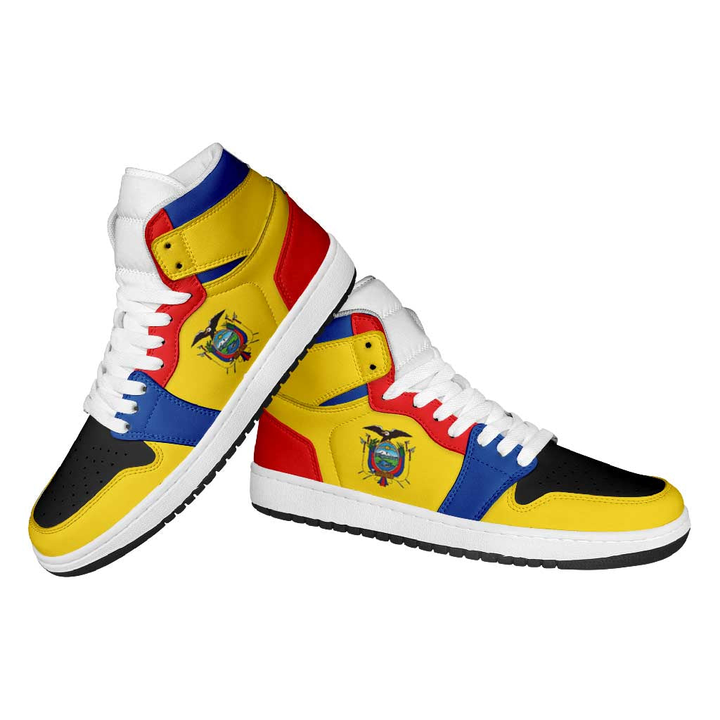 Ecuador High Sneakers AJ1 Classic National Flag Style - Wonder Print Shop