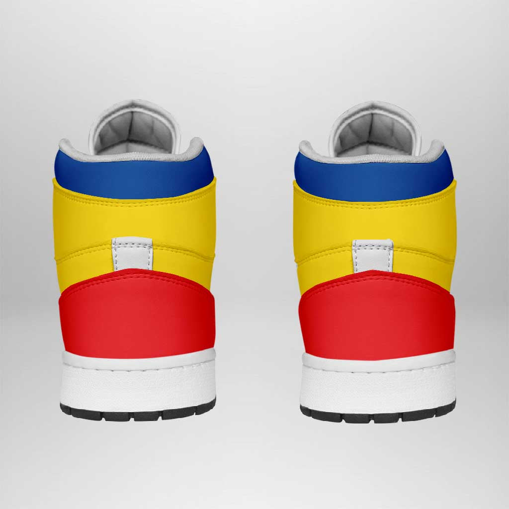 Ecuador High Sneakers AJ1 Classic National Flag Style - Wonder Print Shop
