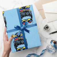 Ecuador Soccer Wrapping Paper Roll Chica Ecuatoriana Pride Game Day Gift