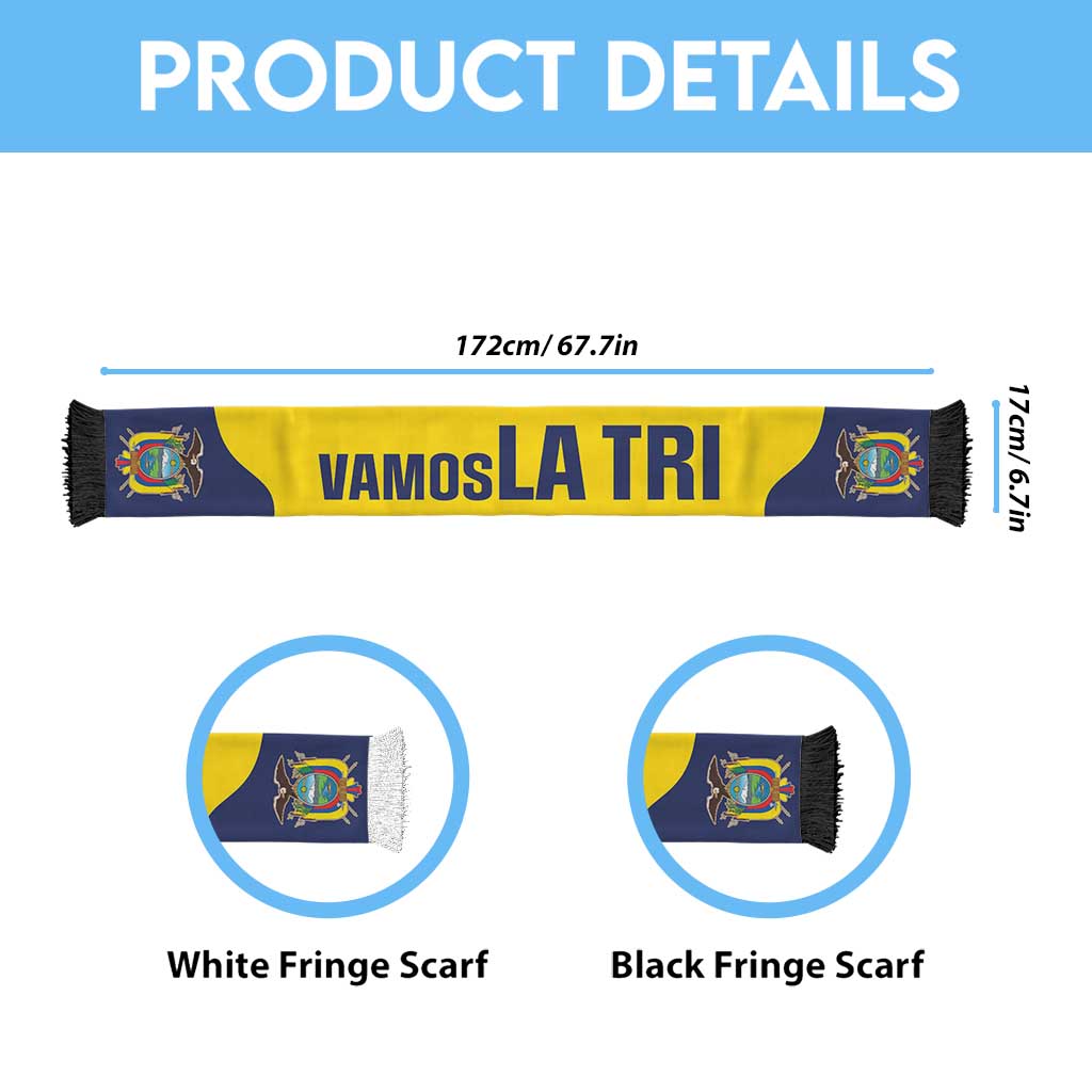 Ecuador World Football 2026 Soccer Scarf National Pride Never Stops