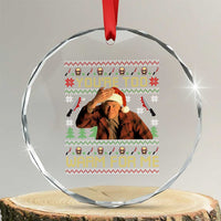 Ed Gein Christmas Crystal Glass Ornament Funny You Are Too Warm For Me Xmas Serial Killer - Wonder Print Shop