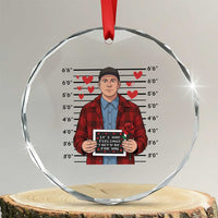 Ed Gein Valentine Meme Crystal Glass Ornament Funny Horror Movie - Wonder Print Shop