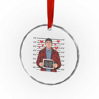 Ed Gein Valentine Meme Crystal Glass Ornament Funny Horror Movie - Wonder Print Shop