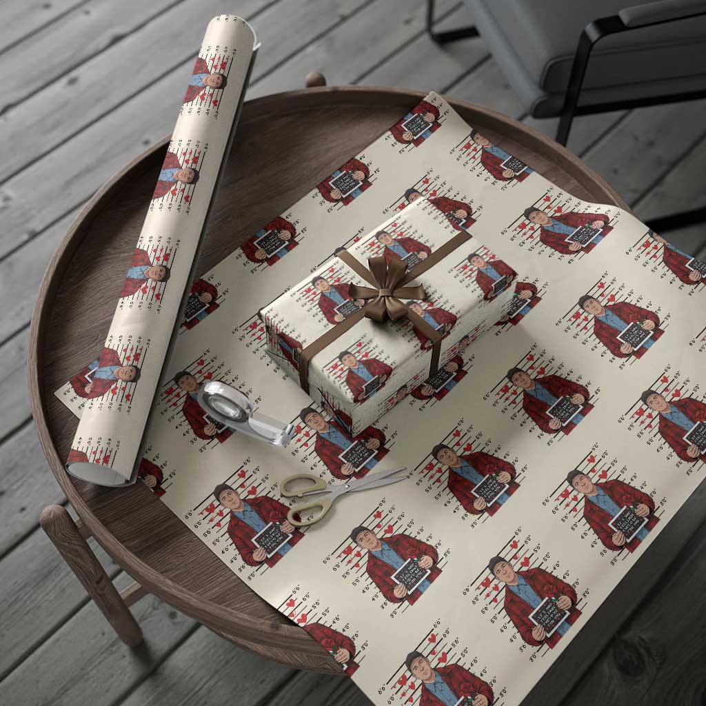 Ed Gein Valentine Meme Wrapping Paper Roll Funny Horror Movie - Wonder Print Shop