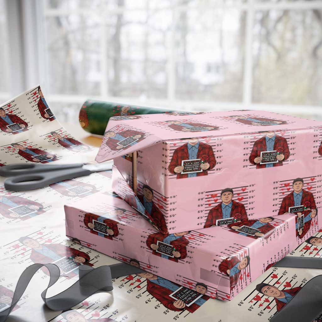 Ed Gein Valentine Meme Wrapping Paper Roll Funny Horror Movie - Wonder Print Shop
