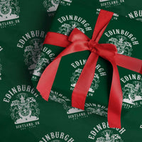 Edinburgh Scotland UK Est 1130 Wrapping Paper Roll Royal Coat of Arms In Defens Historic Crest Graphic