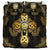edmonstone-clan-crest-golden-celtic-cross-thistle-style-bedding-set