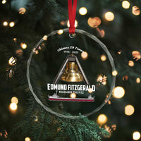 Edmund Fitzgerald 50th Anniversary Tribute Crystal Glass Ornament Chimes 29 Times 1975 2025 Memorial - Wonder Print Shop