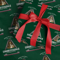 Edmund Fitzgerald 50th Anniversary Tribute Wrapping Paper Roll Chimes 29 Times 1975 2025 Memorial - Wonder Print Shop