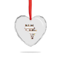 Education Is Freedom Heart Crystal Glass Ornament Black History Month Teacher Black Leaders Figure