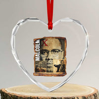 Education Is The Passport To The Future Heart Crystal Glass Ornament Malcolm X Quote - Wonder Print Shop