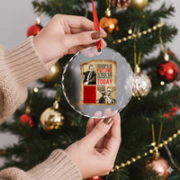 Education Is The Passport To The Future Malcolm X Wisdom Crystal Glass Ornament - Wonder Print Shop