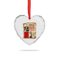 Education Is The Passport To The Future Malcolm X Wisdom Heart Crystal Glass Ornament - Wonder Print Shop