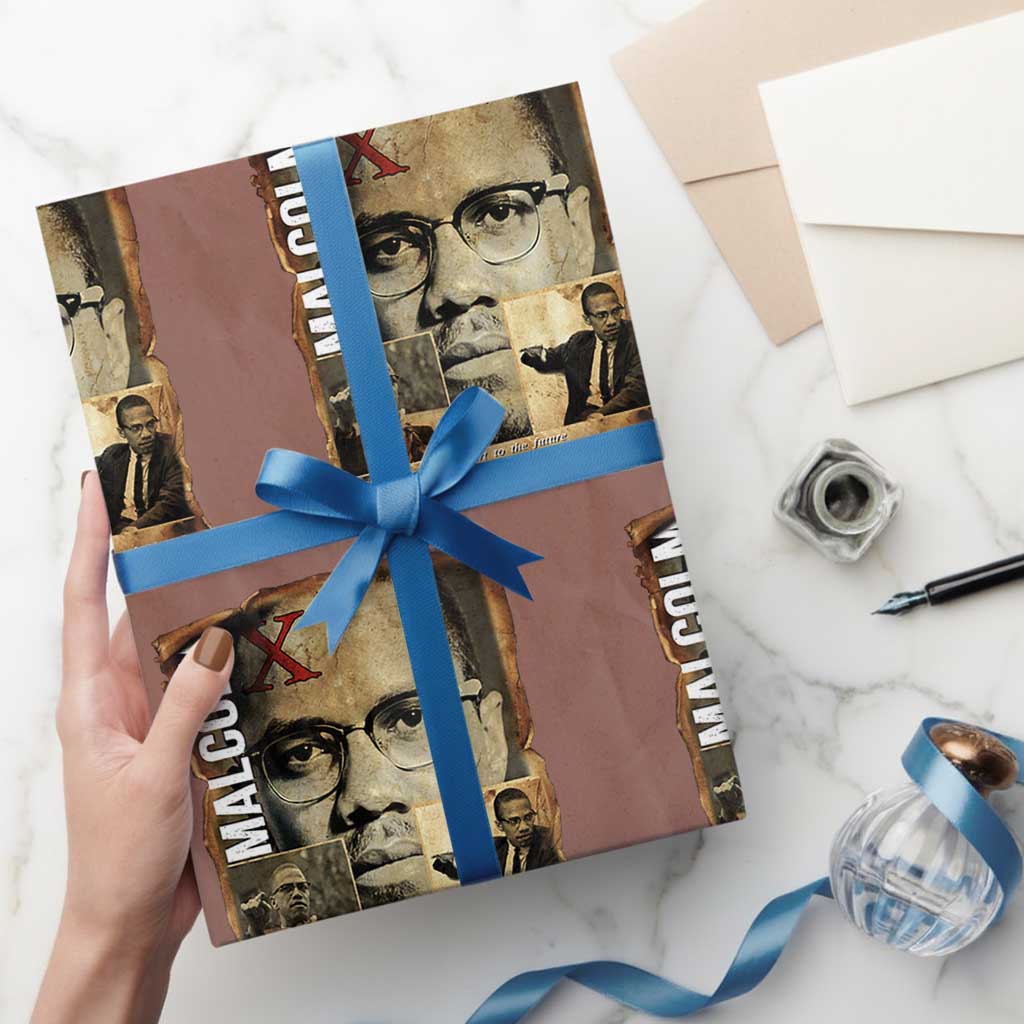 Education Is The Passport To The Future Wrapping Paper Roll Malcolm X Quote - Wonder Print Shop