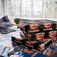 Eggo My Valentine Wrapping Paper Roll Funny Romantic Stranger Valentine's Day