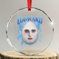 Eggward Crystal Glass Ornament Funny Unhinged Meme Gen Z Humor Bootleg Graphic - Wonder Print Shop
