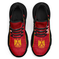 Egypt 2026 Football Clunky Sneakers Go Pharaohs Egyptian Pattern Curve Stylized - Wonder Print Shop