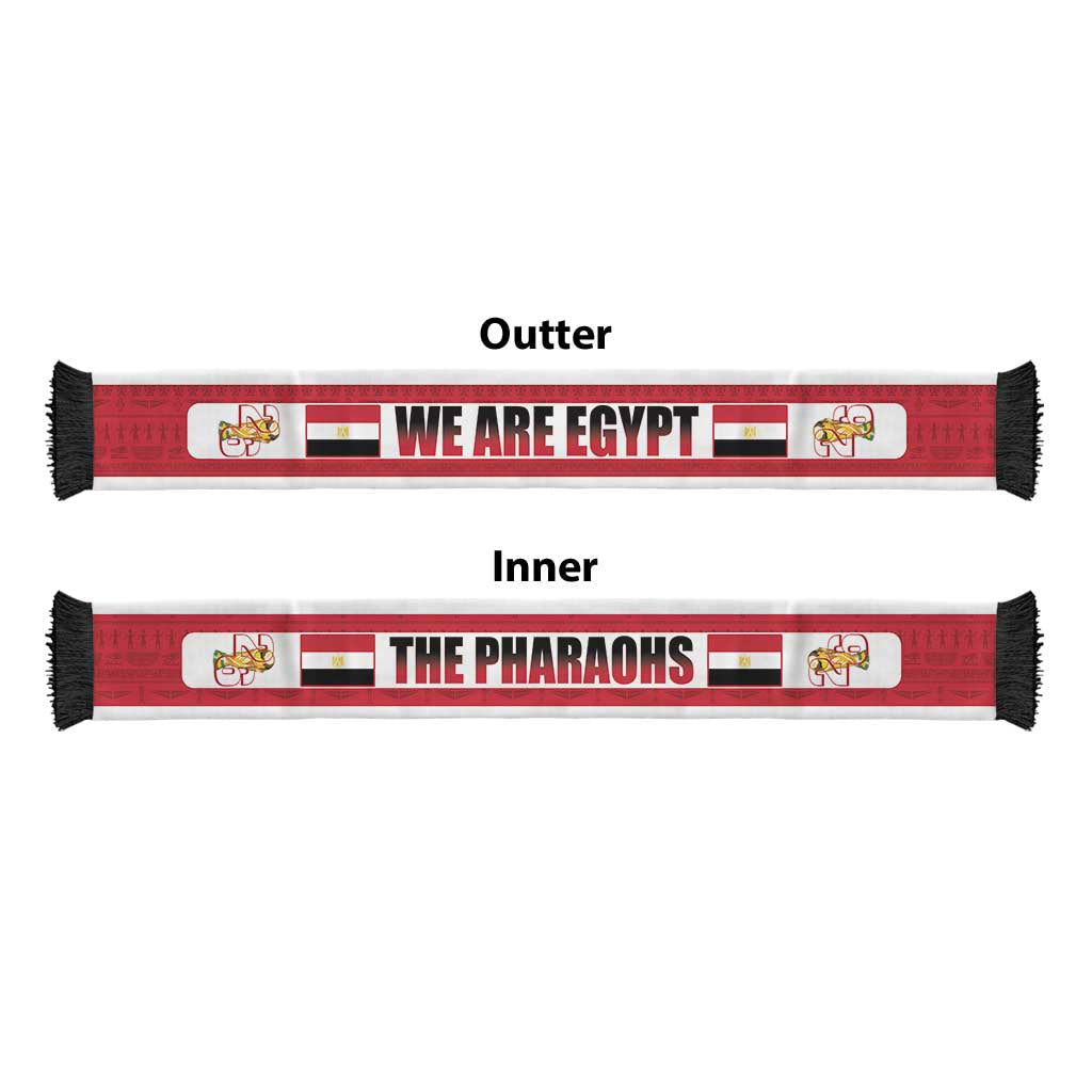 Egypt 2026 Football Soccer Scarf Go Pharaohs Egyptian Pattern