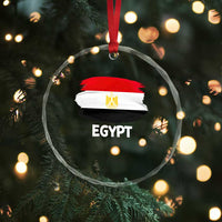 Egypt Flag Misr Pride Crystal Glass Ornament Egyptian Eagle of Saladin Heritage