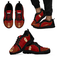 Egypt Football Sneakers Tribal Eagle With Ancient Egyptian Patterns