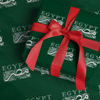 Egypt Misr Arabic Calligraphy Wrapping Paper Roll Vintage Egyptian Heritage Pharaonic Pattern Graphic