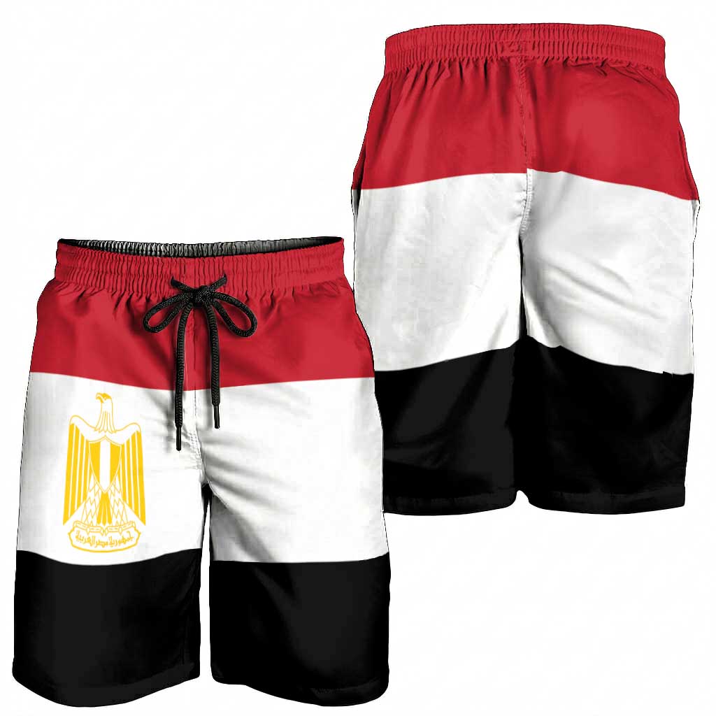 Egypt Shorts for Men National Flag Colors - Wonder Print Shop