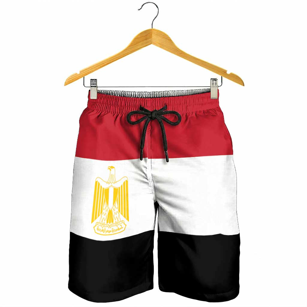 Egypt Shorts for Men National Flag Colors - Wonder Print Shop