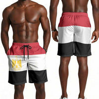 Egypt Shorts for Men National Flag Colors - Wonder Print Shop