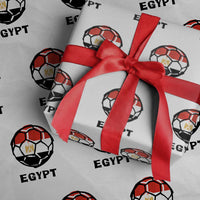 Egyptian Flag Soccer Ball Graphic Wrapping Paper Roll Egypt Pride Sports Football Fans Match Day