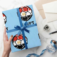 Egyptian Flag Soccer Ball Graphic Wrapping Paper Roll Egypt Pride Sports Football Fans Match Day