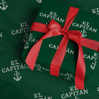 El Capitan Wrapping Paper Roll Funny Boat Captain Vintage Anchor