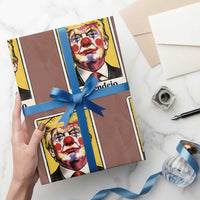 El Pendejo Clown Portrait Satire Wrapping Paper Roll Bold Political Humor Vintage Caricature