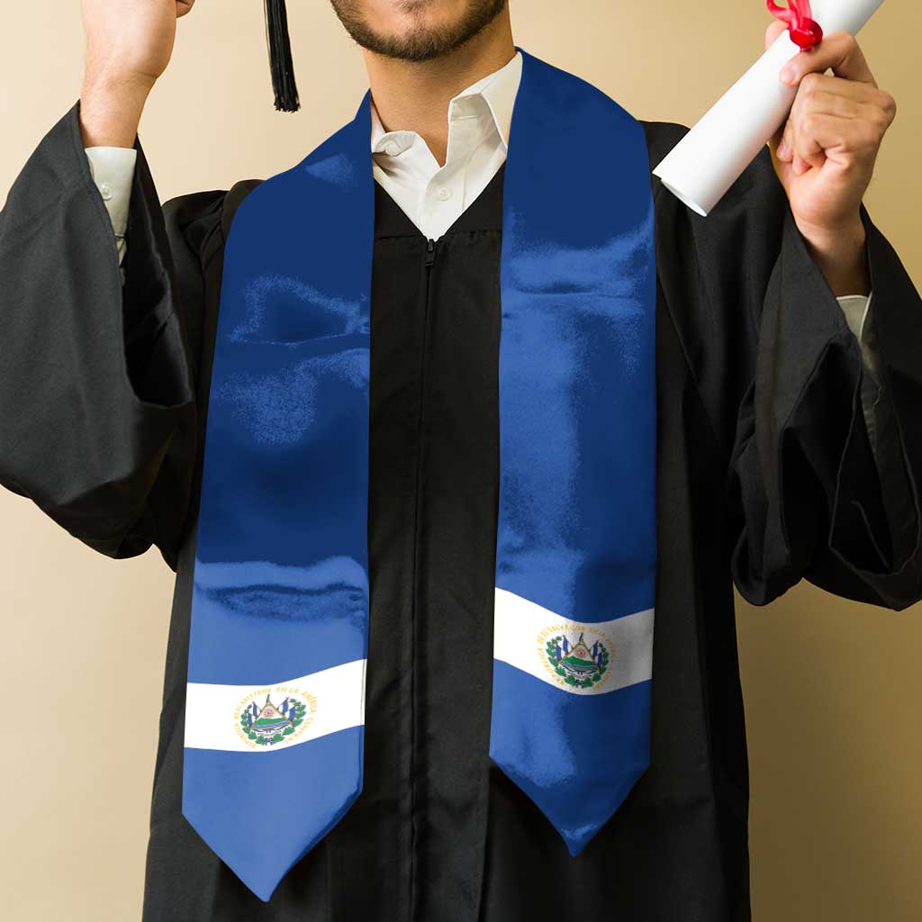 El Salvador Graduation Stole Flag Style