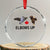 Elbows Up Crystal Glass Ornament Canada Goose Vs Eagle Maple Leaf - Wonder Print Shop